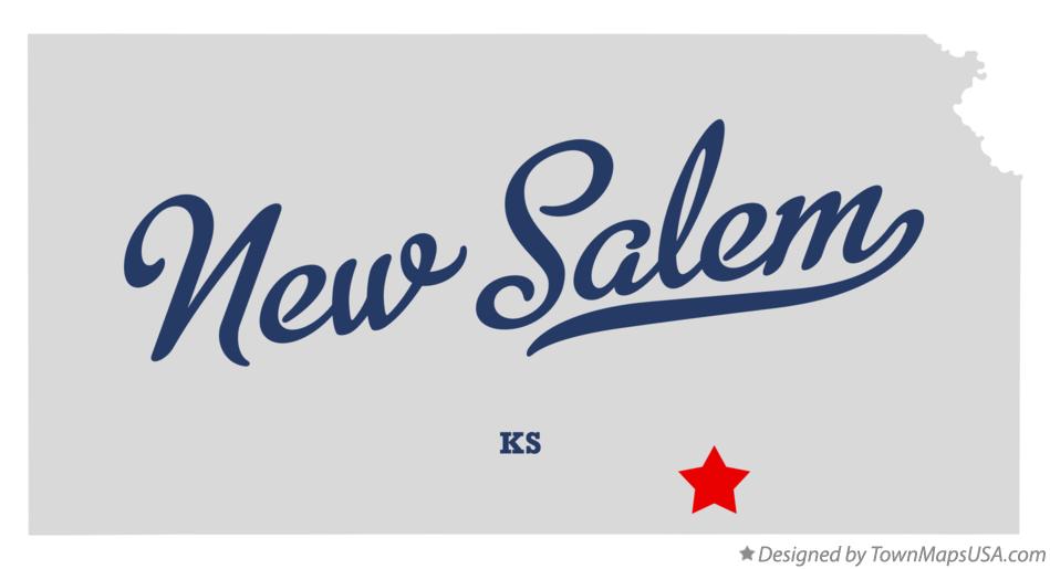 Map of New Salem Kansas KS