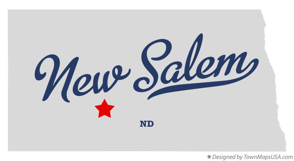 Map of New Salem North Dakota ND