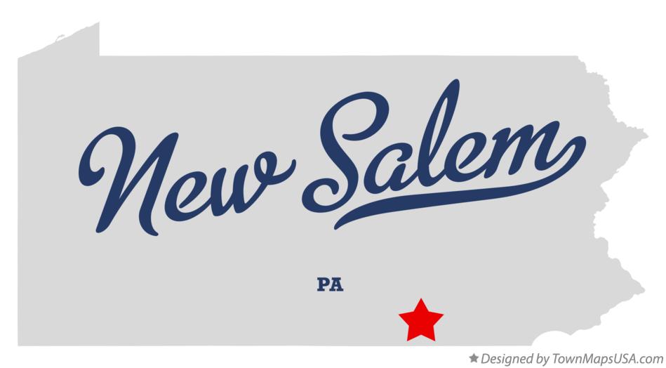 Map of New Salem Pennsylvania PA