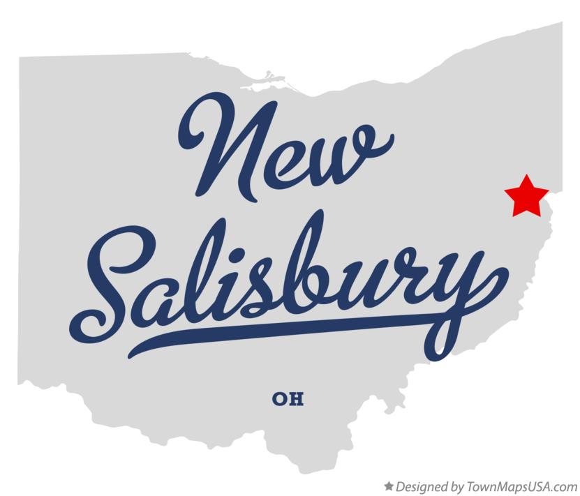 Map of New Salisbury Ohio OH