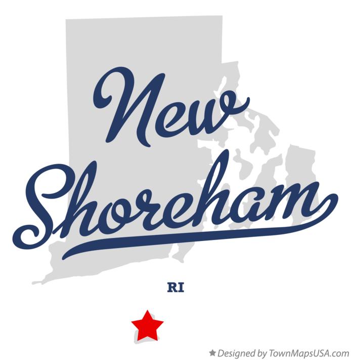 Map of New Shoreham Rhode Island RI
