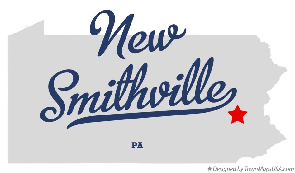 Map of New Smithville Pennsylvania PA