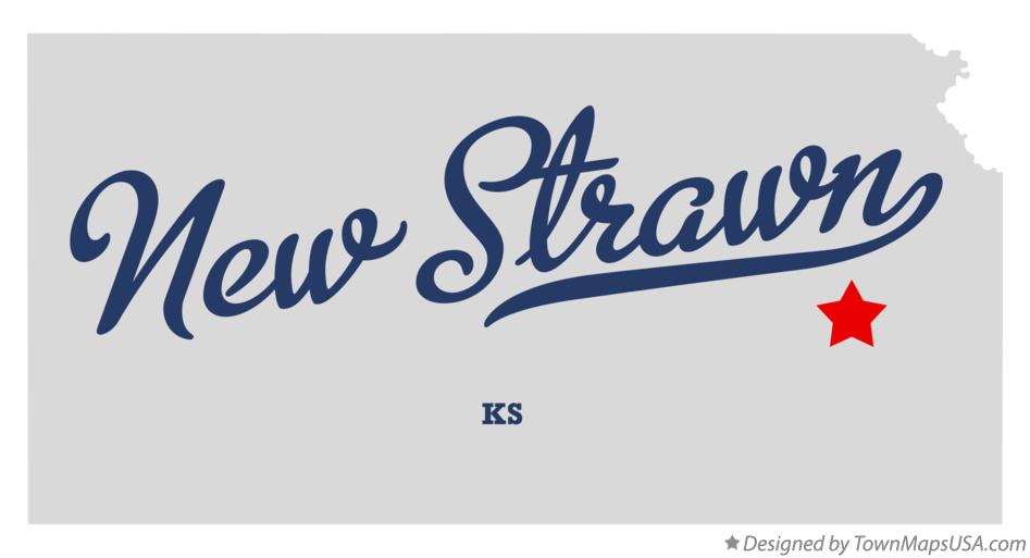 Map of New Strawn Kansas KS