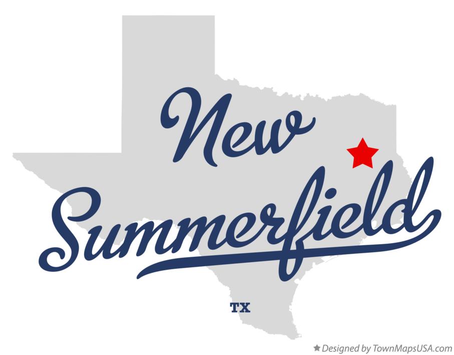 Map of New Summerfield Texas TX
