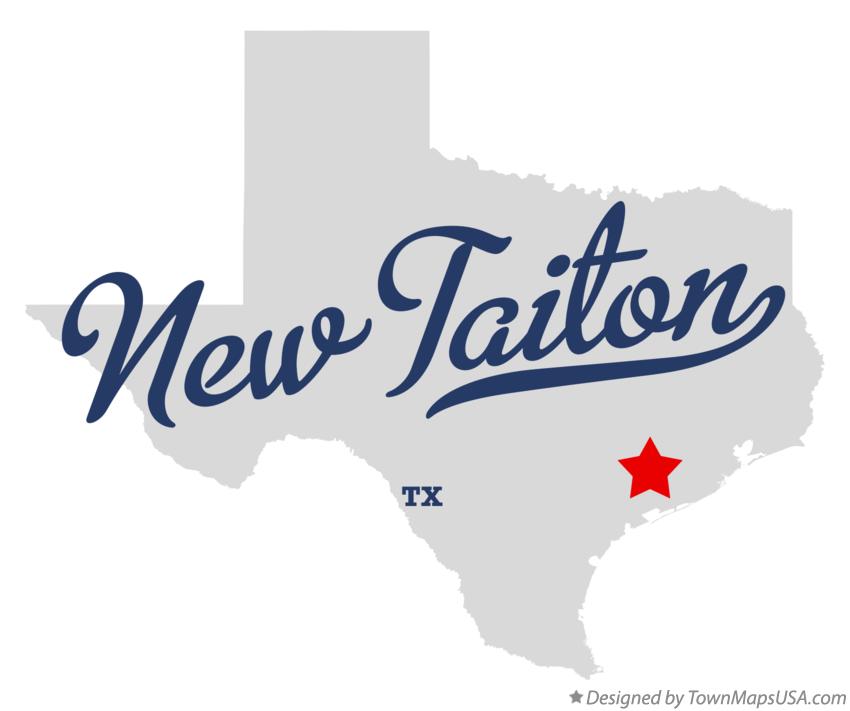 Map of New Taiton Texas TX