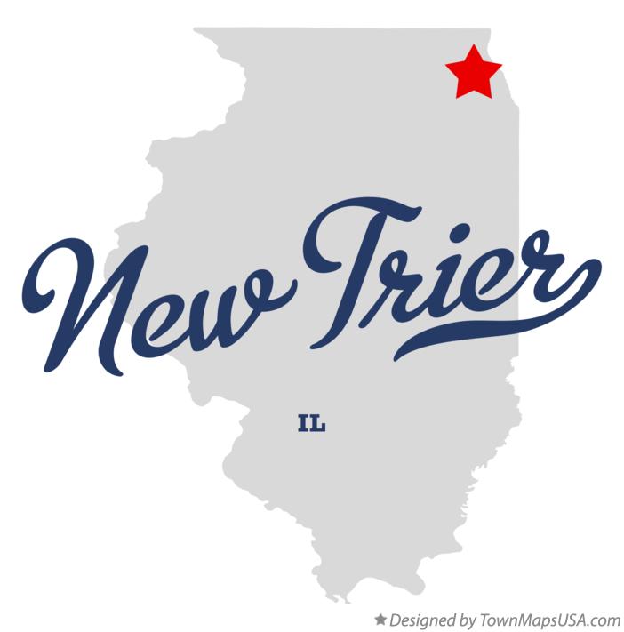 Map of New Trier Illinois IL