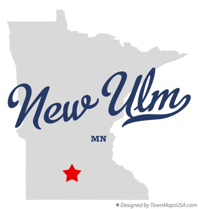 Map of New Ulm Minnesota MN
