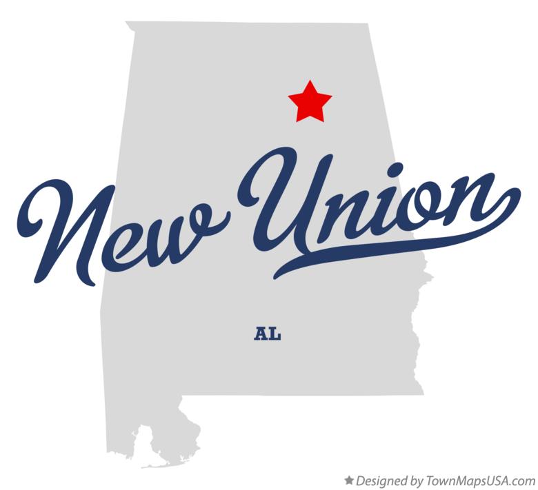 Map of New Union Alabama AL