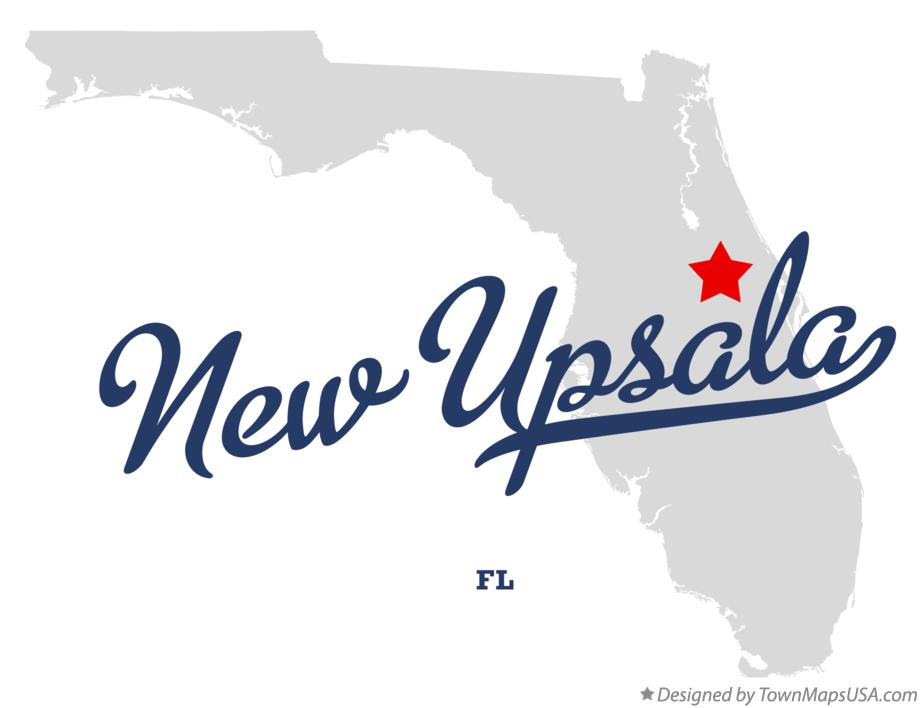 Map of New Upsala Florida FL