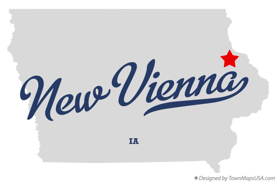 Map of New Vienna Iowa IA