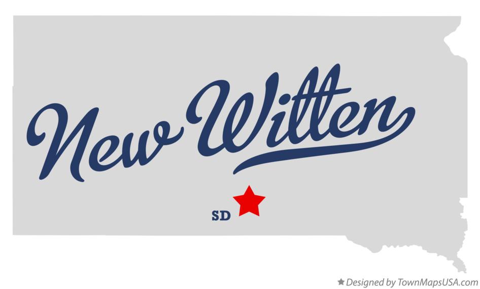 Map of New Witten South Dakota SD