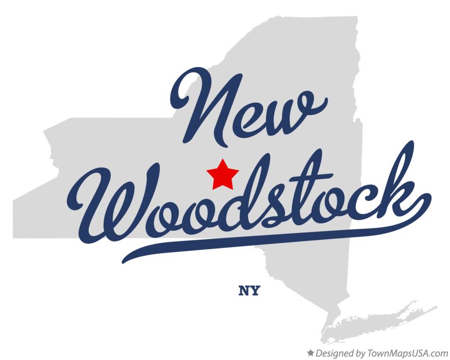 Map of New Woodstock New York NY