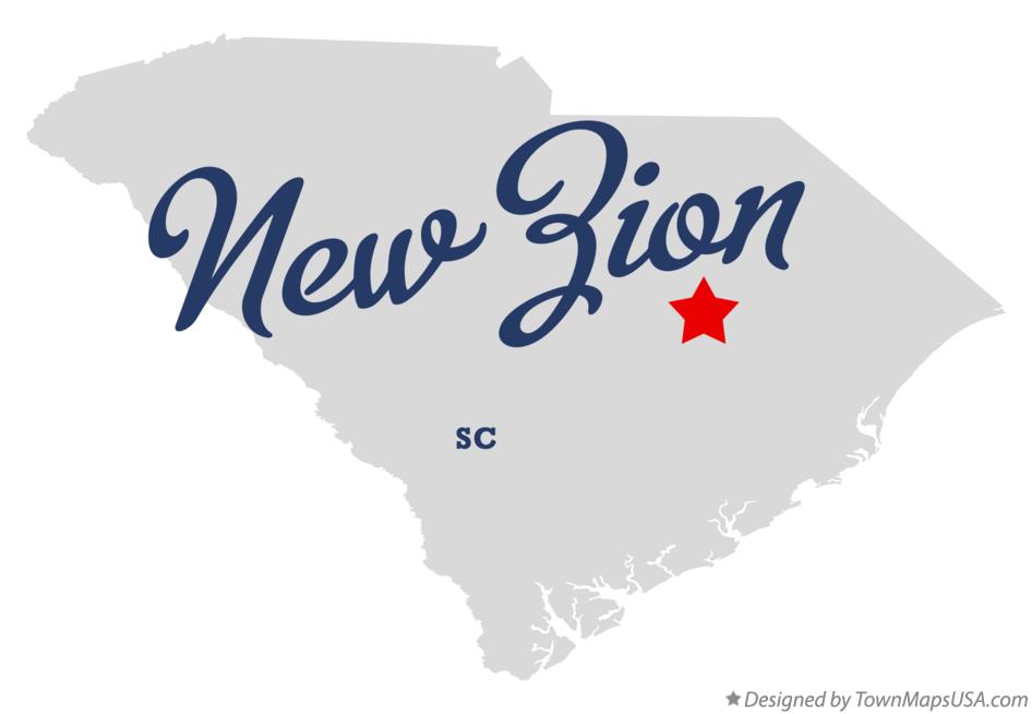 Map of New Zion South Carolina SC