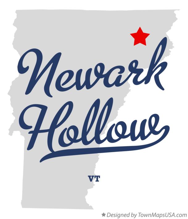 Map of Newark Hollow Vermont VT