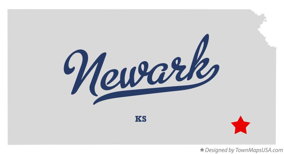 Map of Newark Kansas KS
