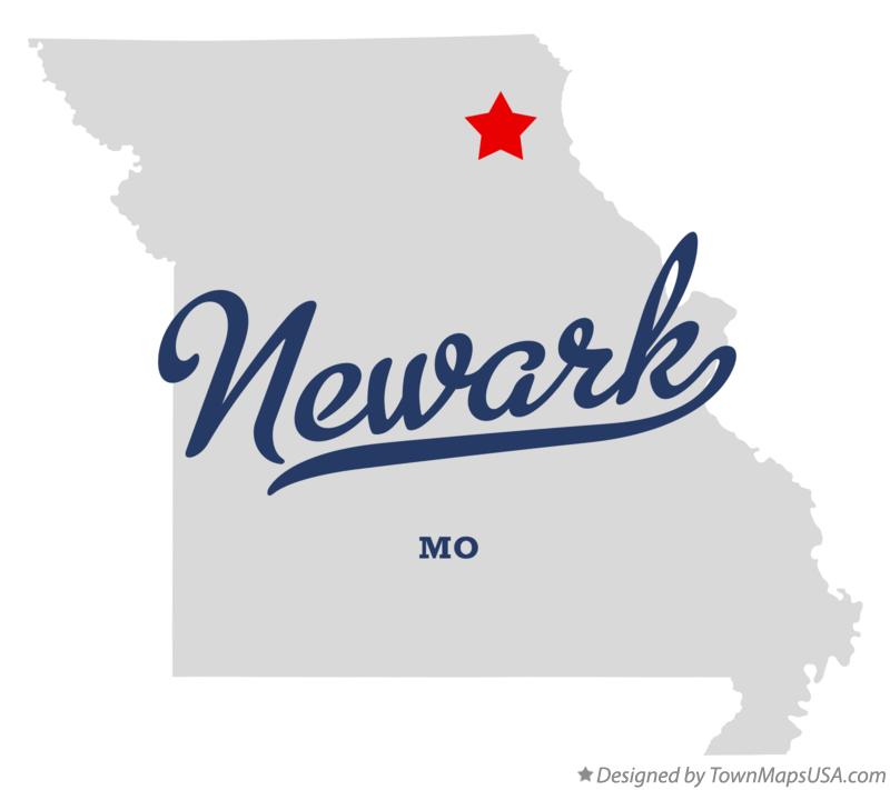 Map of Newark Missouri MO