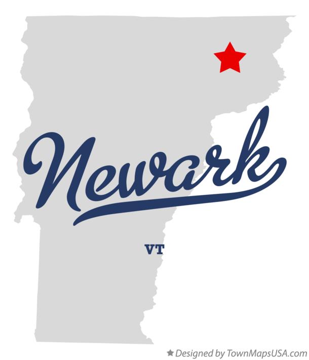 Map of Newark Vermont VT