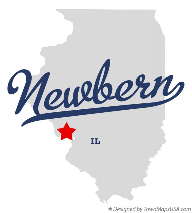 Map of Newbern Illinois IL