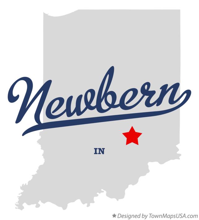 Map of Newbern Indiana IN