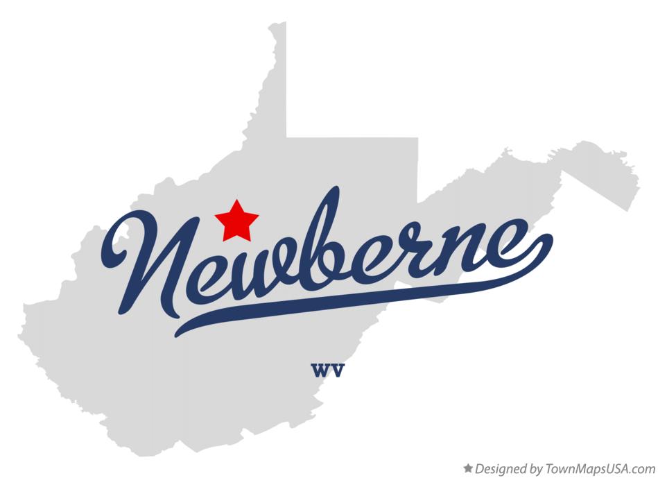 Map of Newberne West Virginia WV