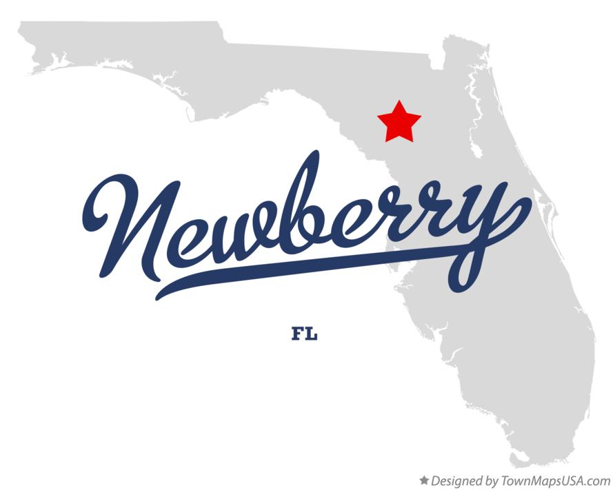 Map of Newberry Florida FL