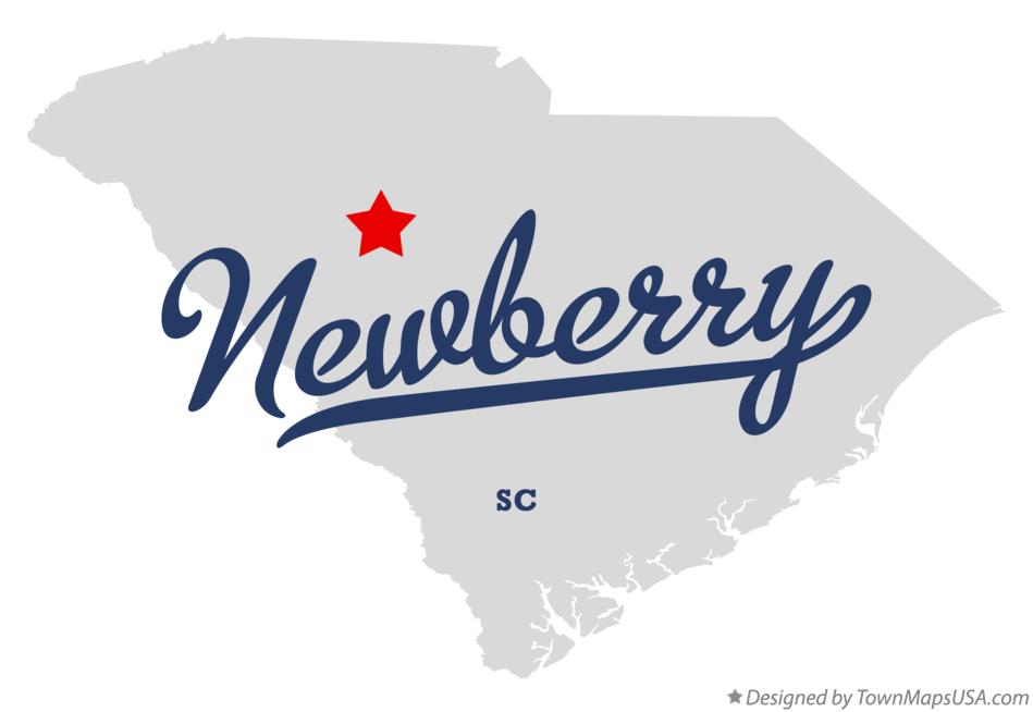 Map of Newberry South Carolina SC