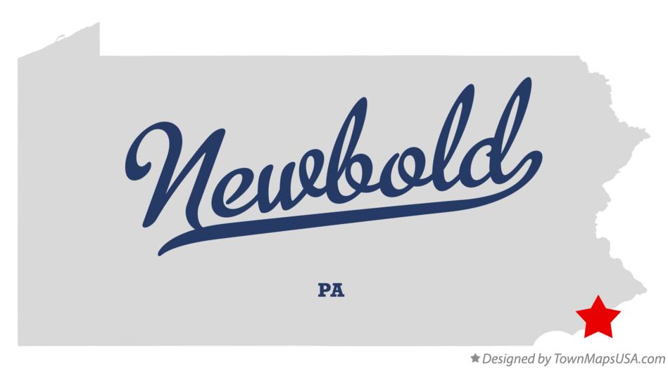 Map of Newbold Pennsylvania PA