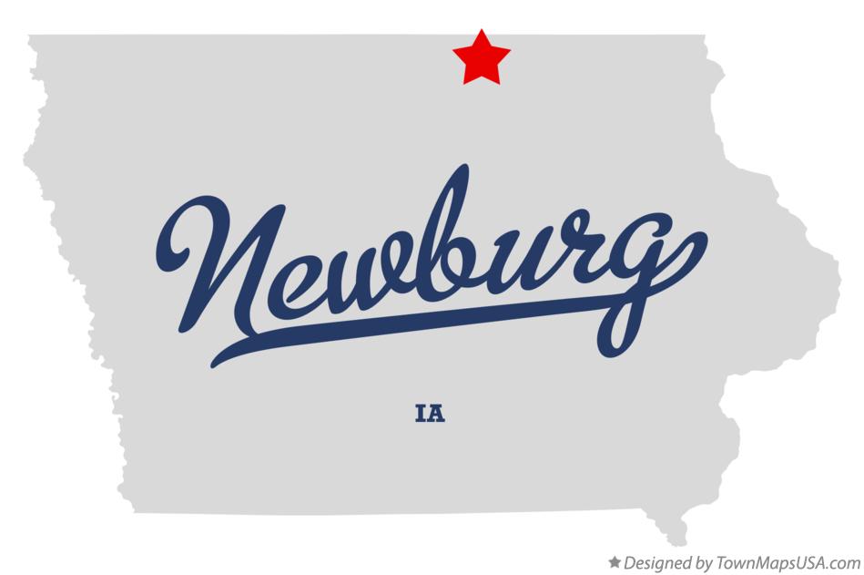 Map of Newburg Iowa IA