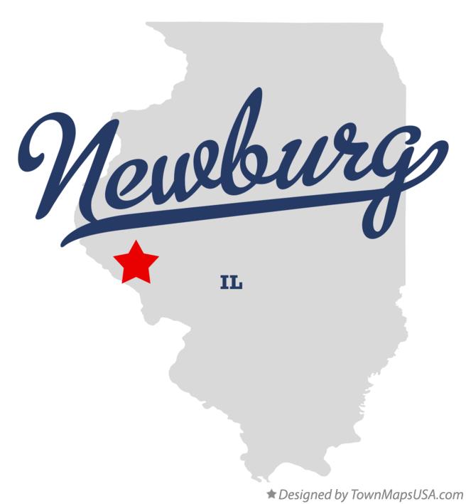 Map of Newburg Illinois IL