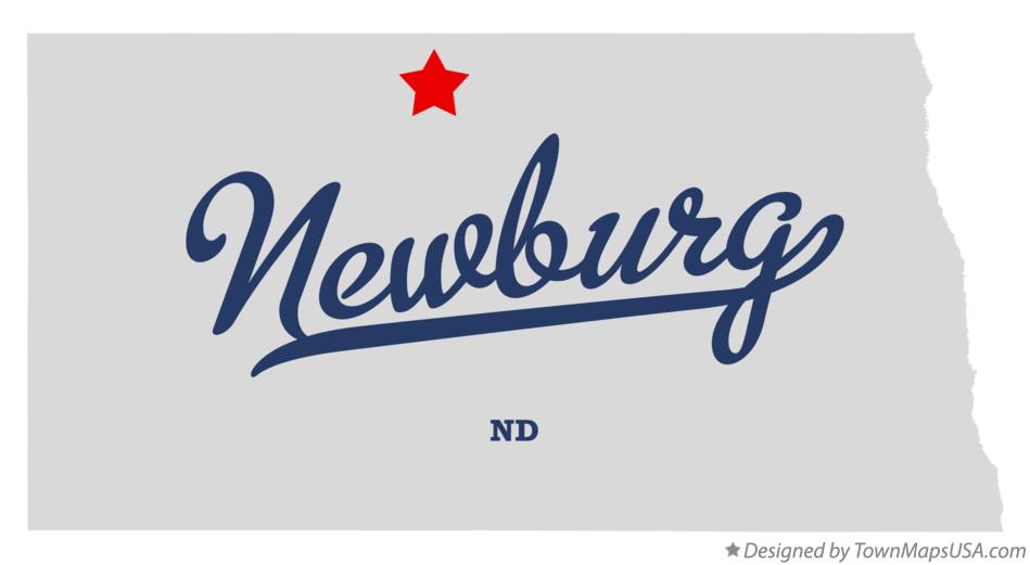 Map of Newburg North Dakota ND
