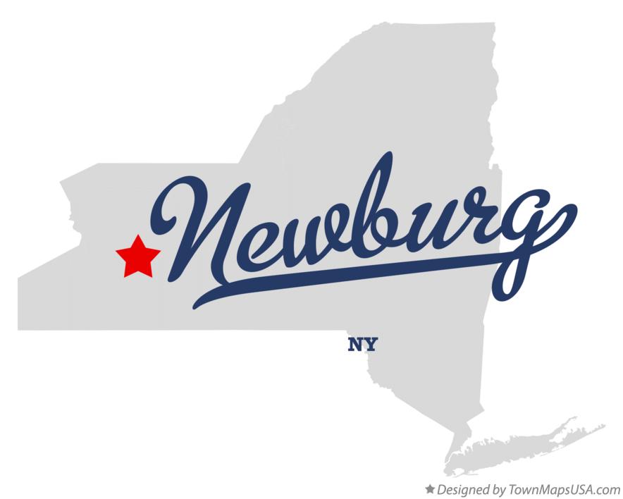 Map of Newburg New York NY