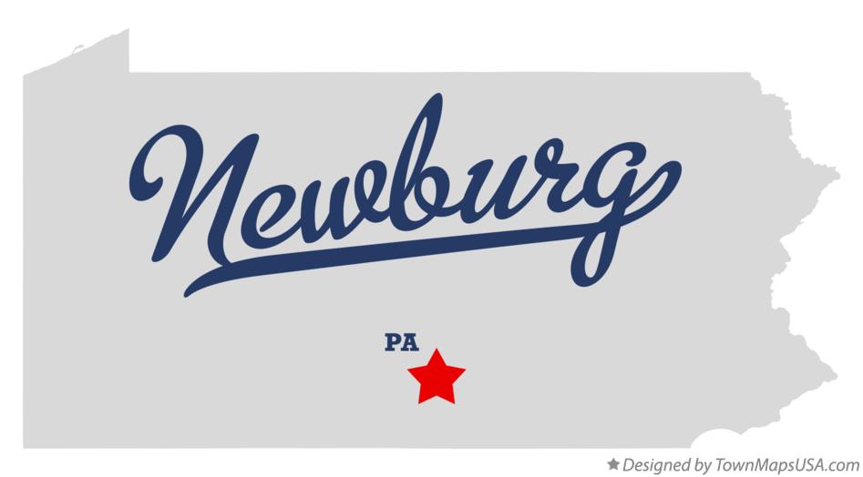 Map of Newburg Pennsylvania PA