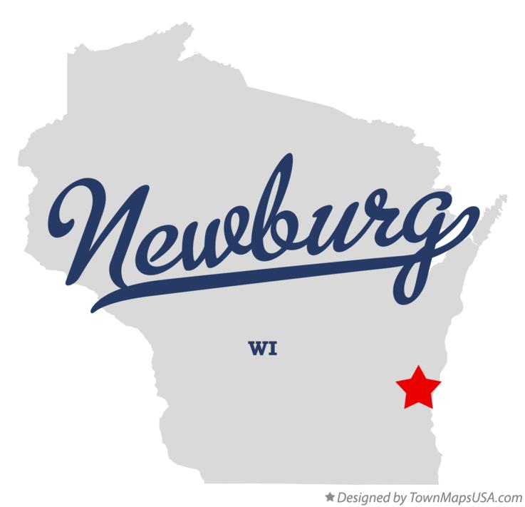 Map of Newburg Wisconsin WI