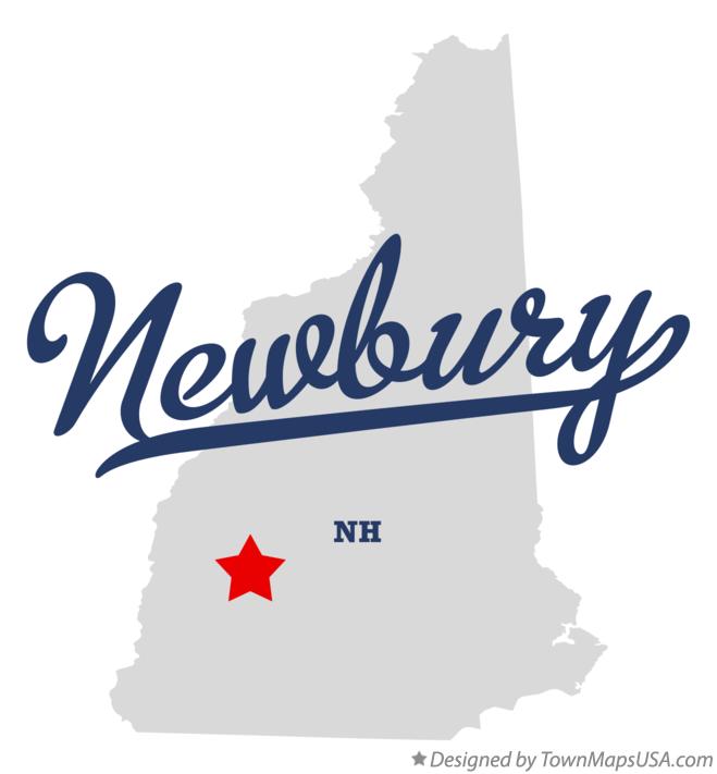 Map of Newbury New Hampshire NH
