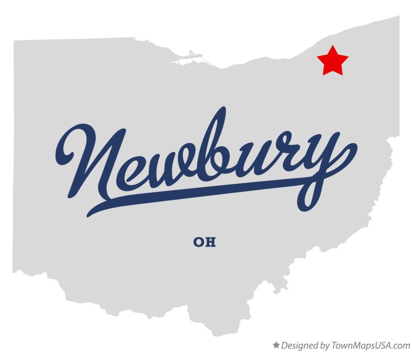 Map of Newbury Ohio OH