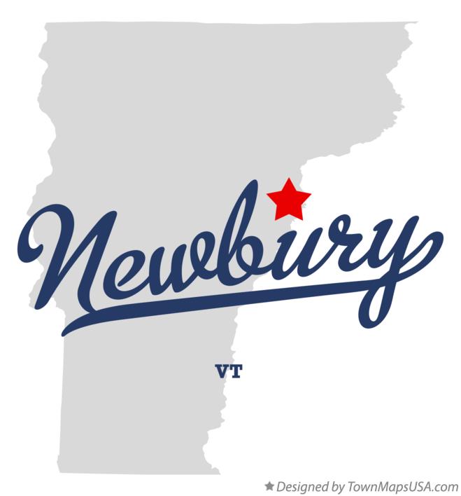 Map of Newbury Vermont VT