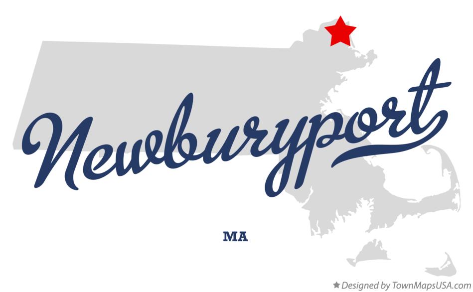 Map of Newburyport Massachusetts MA