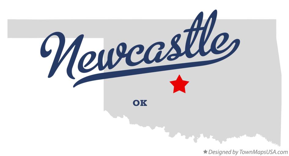 Map of Newcastle Oklahoma OK