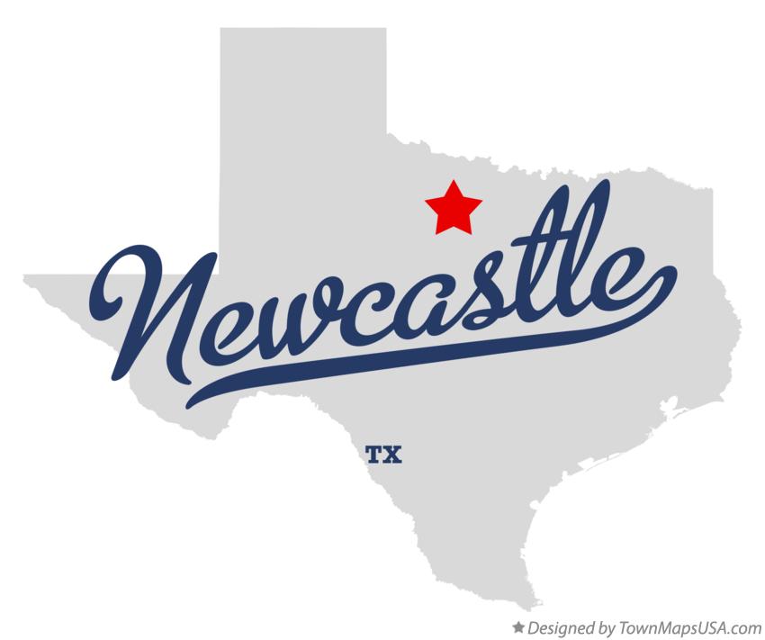 Map of Newcastle Texas TX