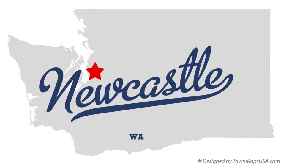 Map of Newcastle Washington WA