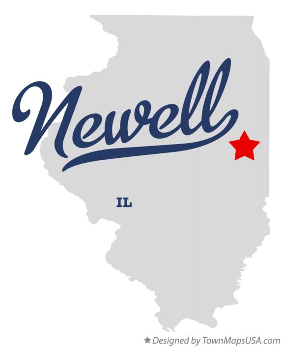 Map of Newell Illinois IL