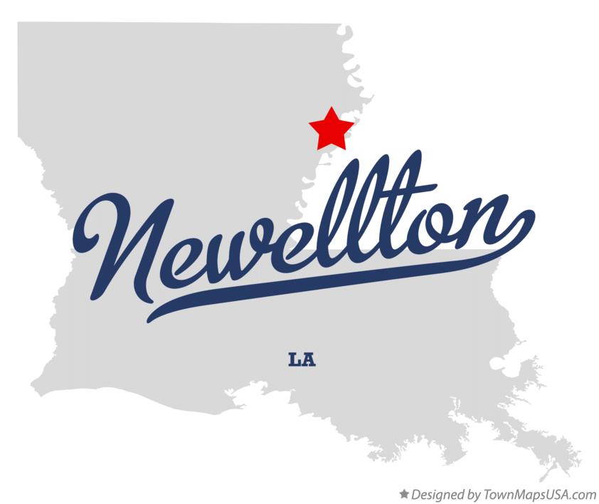 Map of Newellton Louisiana LA
