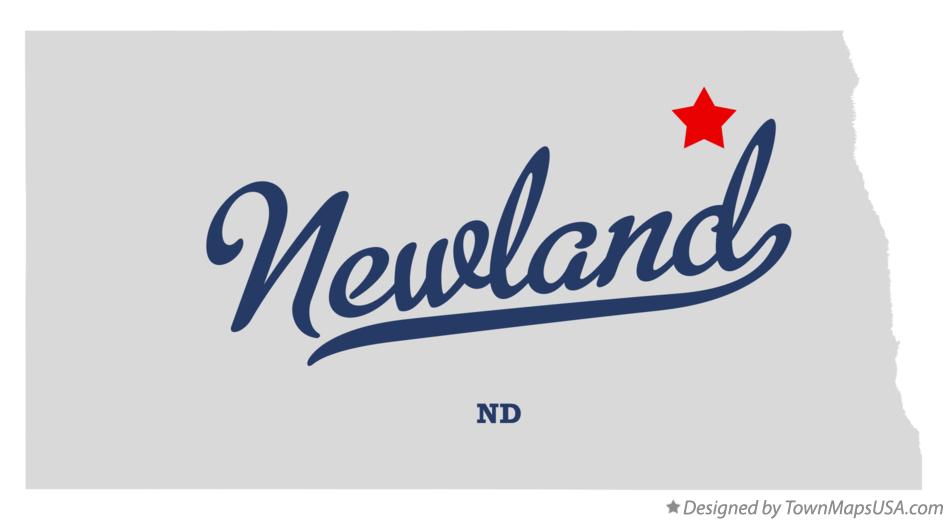 Map of Newland North Dakota ND