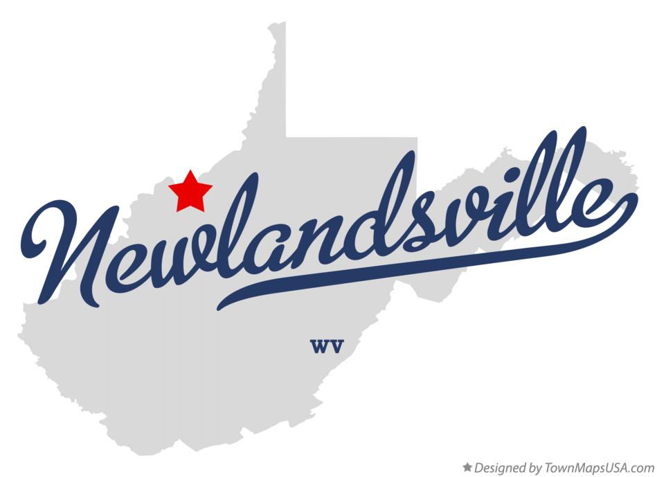 Map of Newlandsville West Virginia WV