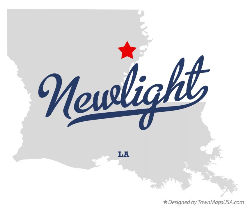 Map of Newlight Louisiana LA