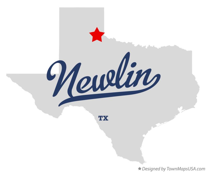 Map of Newlin Texas TX