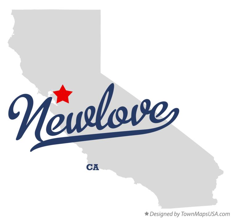 Map of Newlove California CA