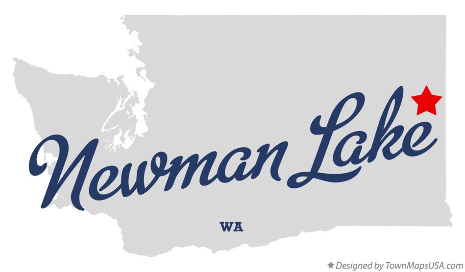 Map of Newman Lake Washington WA