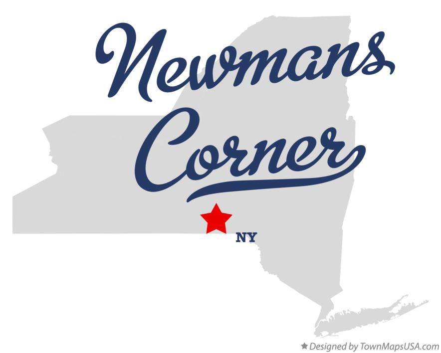 Map of Newmans Corner New York NY
