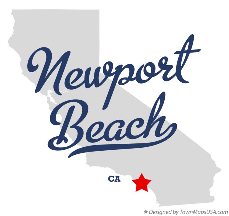 Map of Newport Beach California CA